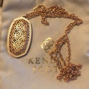 Kendra Scott Rose gold necklace